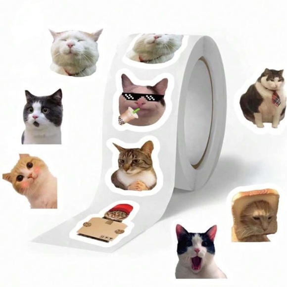 Otaku Ramen Other - 500 cat expression vinyl stickers decor laptop book cup phone luggage envelopes